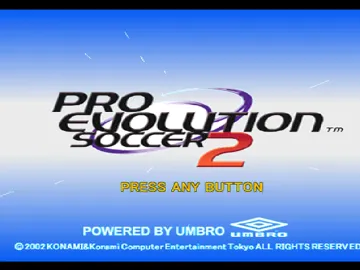 Pro Evolution Soccer 2 (ES - IT) screen shot title